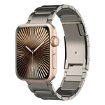 Cinturino per orologio in metallo titanio, For Apple Watch Series 10 46mm, For Apple Watch Series 10 42mm, For Apple Watch SE 2023 44mm, For Apple Watch SE 2023 40mm, For Apple Watch Ultra 2 49mm, For Apple Watch Series 9 45mm