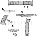 Cinturino per orologio in metallo titanio, For Apple Watch Series 10 46mm, For Apple Watch Series 10 42mm, For Apple Watch SE 2023 44mm, For Apple Watch SE 2023 40mm, For Apple Watch Ultra 2 49mm, For Apple Watch Series 9 45mm
