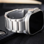 Cinturino per orologio in metallo titanio, For Apple Watch Series 5 44mm, For Apple Watch Series 5 40mm, For Apple Watch Series 4 44mm, For Apple Watch Series 4 40mm, For Apple Watch Series 3 38mm, For Apple Watch Series 3 42mm