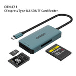 Onten C11 Lettore schede 3 in 1 USB-C CF, SD, TF