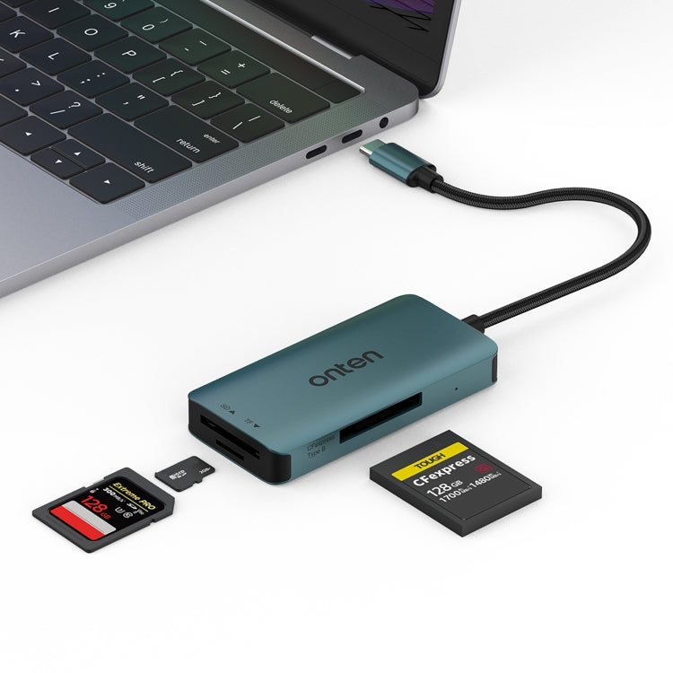 Onten C11 Lettore schede 3 in 1 USB-C CF, SD, TF