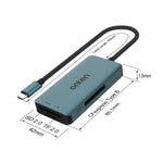 Onten C11 Lettore schede 3 in 1 USB-C CF, SD, TF