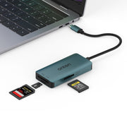 Lettore di schede Onten C12 3 in 1 da USB-C / Type-C a CFepress Type-A e SD e TF, C12