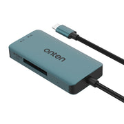 Onten C13 Lettore di schede 3 in 1 da USB-C/Tipo-C a XQD e SD e TF, C13