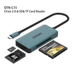 Onten C15 Lettore di schede 3 in 1 da USB-C/Tipo-C a CFast 2.0 e SD e TF, C15