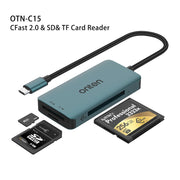 Onten C15 Lettore di schede 3 in 1 da USB-C/Tipo-C a CFast 2.0 e SD e TF, C15