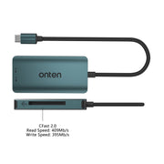 Onten C15 Lettore di schede 3 in 1 da USB-C/Tipo-C a CFast 2.0 e SD e TF, C15