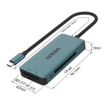 Onten C15 Lettore di schede 3 in 1 da USB-C/Tipo-C a CFast 2.0 e SD e TF, C15
