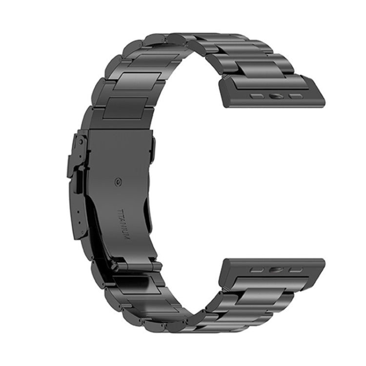 Cinturino per orologio in lega di titanio con fibbia di sicurezza da 26 mm, For Apple Watch SE 2023 44mm, For Apple Watch Ultra 2 49mm, For Apple Watch Series 9 45mm, For Apple Watch Ultra 49mm, For Apple Watch Series 8 45mm, For Apple Watch SE 2022 44...