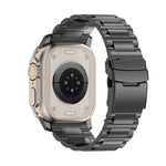 Cinturino per orologio in lega di titanio con fibbia di sicurezza da 26 mm, For Apple Watch SE 2023 44mm, For Apple Watch Ultra 2 49mm, For Apple Watch Series 9 45mm, For Apple Watch Ultra 49mm, For Apple Watch Series 8 45mm, For Apple Watch SE 2022 44...