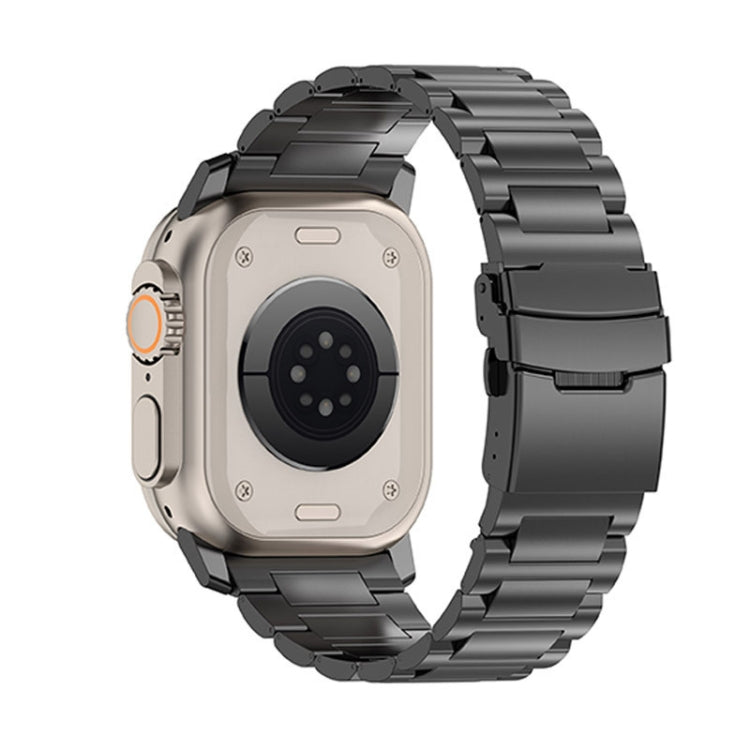 Cinturino per orologio in lega di titanio con fibbia di sicurezza da 26 mm, For Apple Watch SE 2023 44mm, For Apple Watch Ultra 2 49mm, For Apple Watch Series 9 45mm, For Apple Watch Ultra 49mm, For Apple Watch Series 8 45mm, For Apple Watch SE 2022 44...