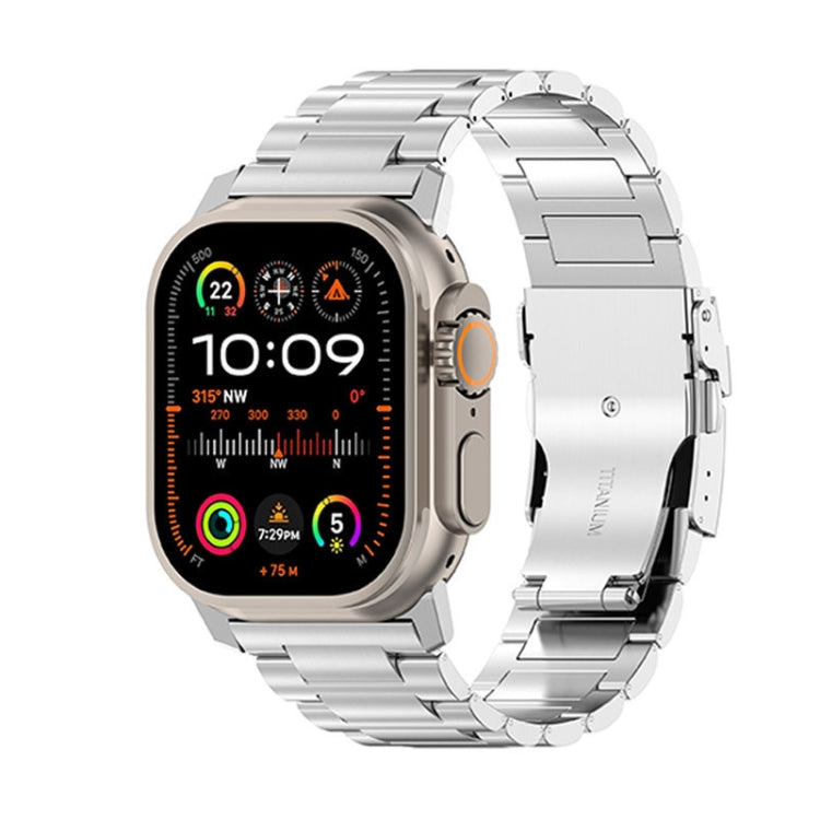 Cinturino per orologio in lega di titanio con fibbia di sicurezza da 26 mm, For Apple Watch SE 2023 44mm, For Apple Watch Ultra 2 49mm, For Apple Watch Series 9 45mm, For Apple Watch Ultra 49mm, For Apple Watch Series 8 45mm, For Apple Watch SE 2022 44...