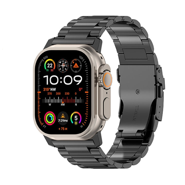 Cinturino per orologio in lega di titanio con fibbia di sicurezza da 26 mm, For Apple Watch SE 2023 44mm, For Apple Watch Ultra 2 49mm, For Apple Watch Series 9 45mm, For Apple Watch Ultra 49mm, For Apple Watch Series 8 45mm, For Apple Watch SE 2022 44...