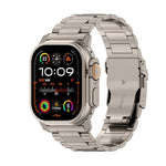 Cinturino per orologio in lega di titanio con fibbia di sicurezza da 26 mm, For Apple Watch SE 2023 44mm, For Apple Watch Ultra 2 49mm, For Apple Watch Series 9 45mm, For Apple Watch Ultra 49mm, For Apple Watch Series 8 45mm, For Apple Watch SE 2022 44...