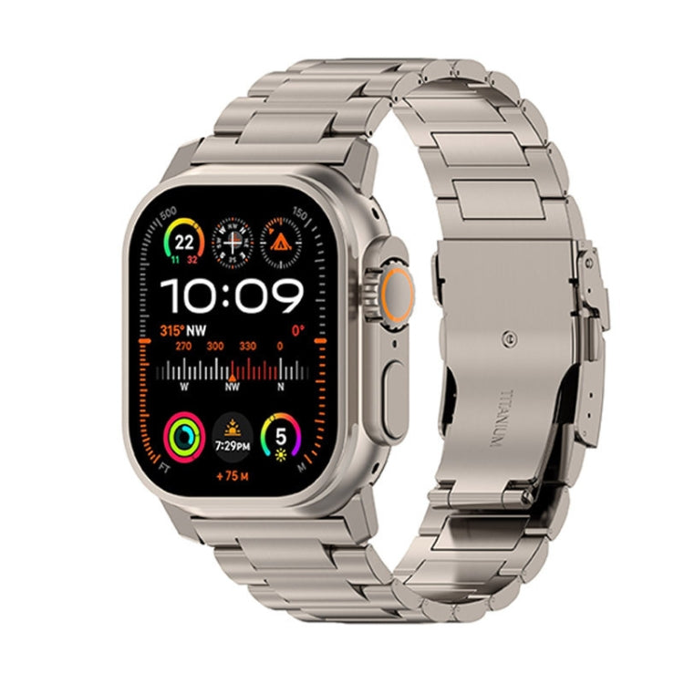 Cinturino per orologio in lega di titanio con fibbia di sicurezza da 26 mm, For Apple Watch SE 2023 44mm, For Apple Watch Ultra 2 49mm, For Apple Watch Series 9 45mm, For Apple Watch Ultra 49mm, For Apple Watch Series 8 45mm, For Apple Watch SE 2022 44...