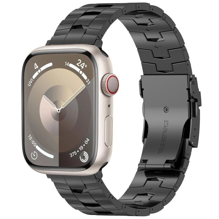 Cinturino per orologio in lega di titanio con fibbia di sicurezza Rice Ears, For Apple Watch SE 2023 44mm, For Apple Watch Ultra 2 49mm, For Apple Watch Series 9 45mm, For Apple Watch Ultra 49mm, For Apple Watch Series 8 45mm, For Apple Watch SE 2022 4...
