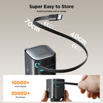 Caricabatterie GaN 65W 2 porte con cavo retrattile