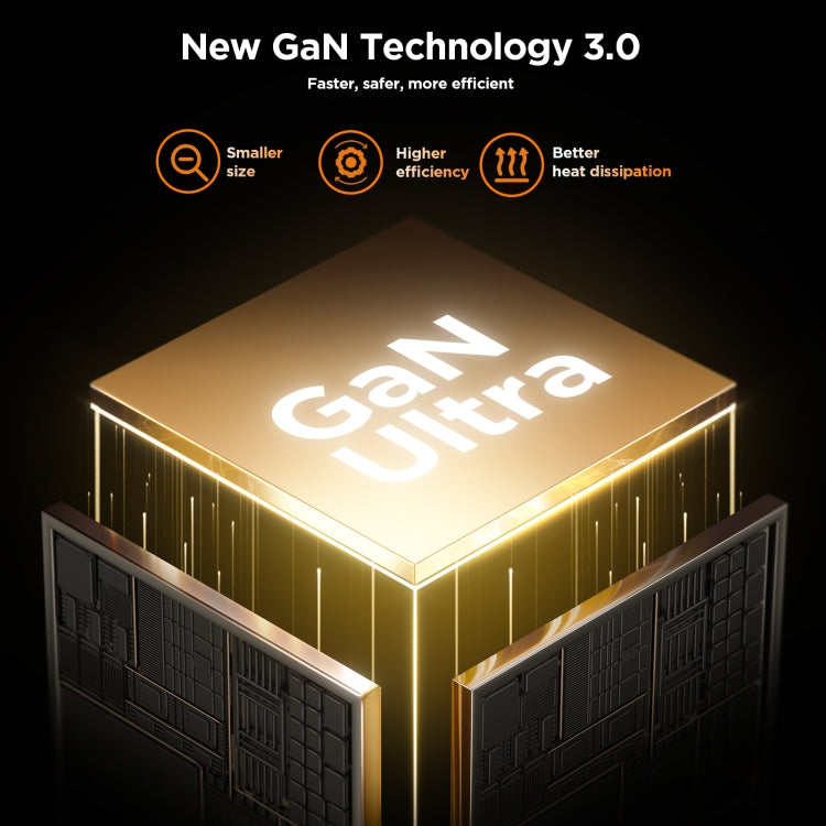 Caricabatterie GaN 65W 2 porte con cavo retrattile