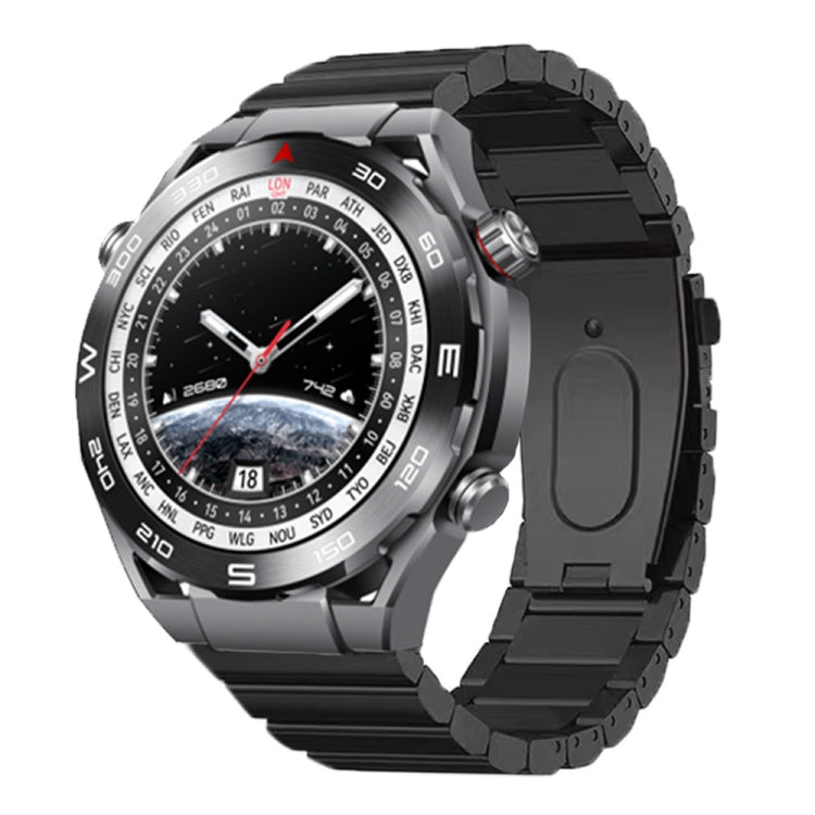 Cinturino per orologio in lega di titanio con fibbia piatta a tre piante, 22mm