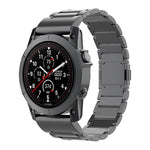 Cinturino per orologio in metallo con fibbia magnetica a tre perline da 22 mm e sgancio rapido, For Garmin Fenix 7 / Forerunner 965