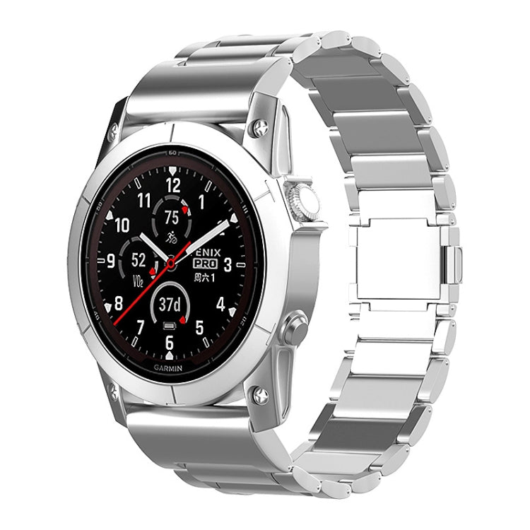 Cinturino per orologio in metallo con fibbia magnetica a tre sfere da 26 mm, For Garmin Tactix 7 Pro / Fenix 7X