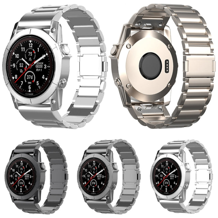 Cinturino per orologio in metallo con fibbia magnetica a tre sfere da 26 mm, For Garmin Tactix 7 Pro / Fenix 7X
