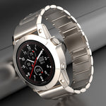 Cinturino per orologio in metallo con fibbia magnetica a tre sfere da 26 mm, For Garmin Tactix 7 Pro / Fenix 7X