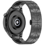 Cinturino per orologio in lega di titanio con fibbia a farfalla, 22mm