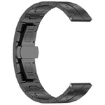 Cinturino per orologio in lega di titanio con fibbia a farfalla, 22mm