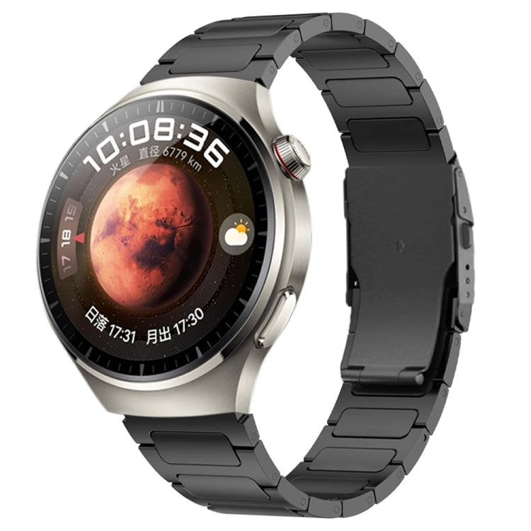Cinturino per orologio in lega di titanio con doppia fibbia di sicurezza, 22mm