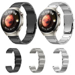 Cinturino per orologio in lega di titanio con doppia fibbia di sicurezza, 22mm