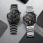 Cinturino per orologio in lega di titanio con fibbia magnetica a tre sfere, 22mm