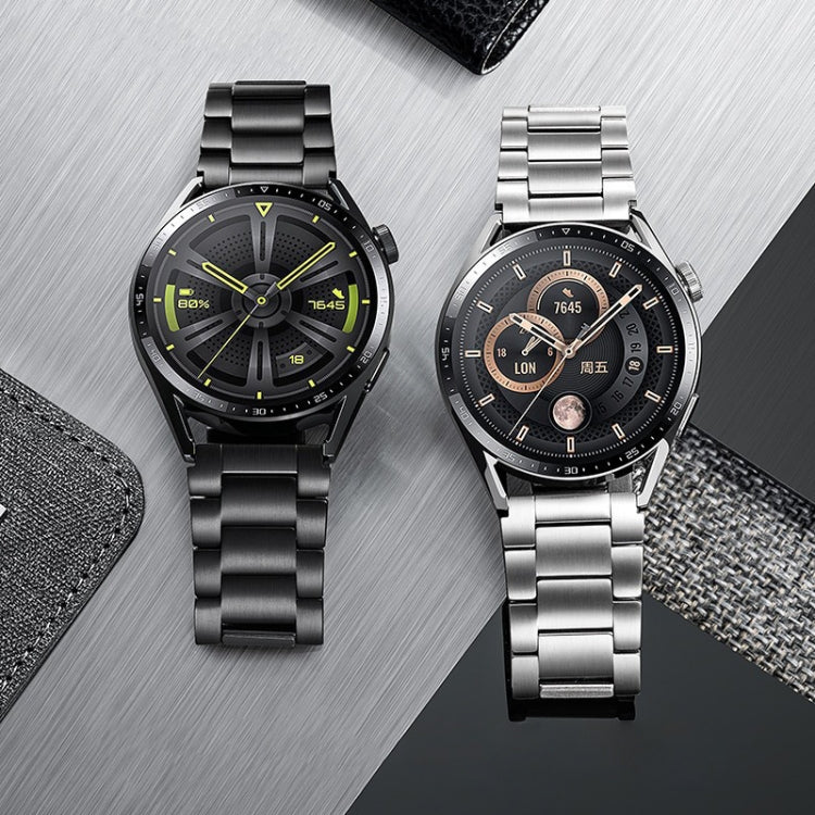 Cinturino per orologio in lega di titanio con fibbia magnetica a tre sfere, 22mm