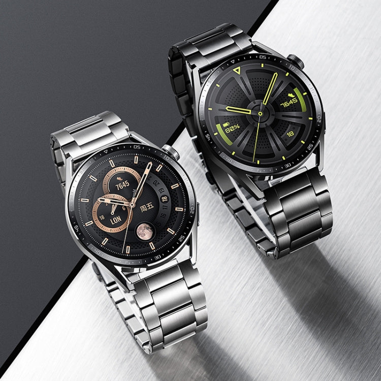Cinturino per orologio in lega di titanio con fibbia magnetica a tre sfere, 22mm