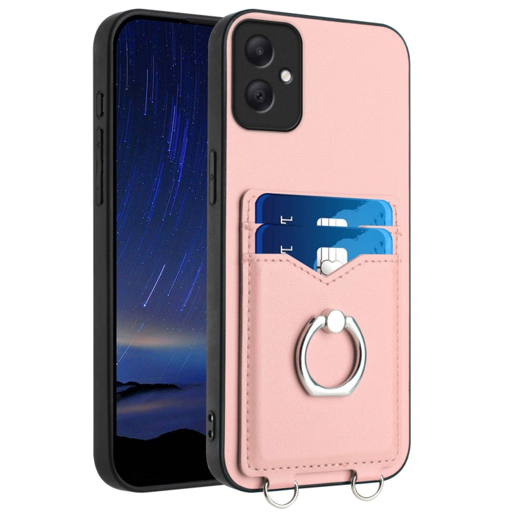 Custodia con porta carte e anello per Samsung Galaxy A15 4G