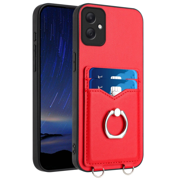 Custodia con porta carte e anello per Samsung Galaxy A15 4G