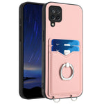Custodia cellulare con porta carte e anello per Samsung Galaxy S21 FE 5G