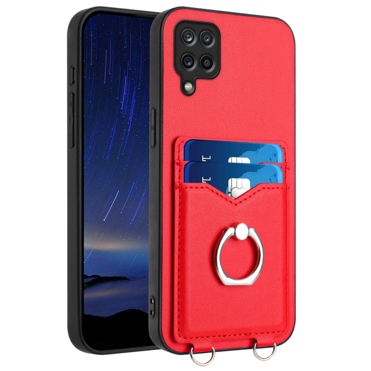 Custodia cellulare con porta carte e anello per Samsung Galaxy S21 FE 5G