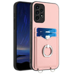 Custodia con porta carte e anello per Samsung Galaxy S22 Ultra 5G