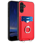 Custodia con porta carte e anello per Samsung Galaxy S23 5G