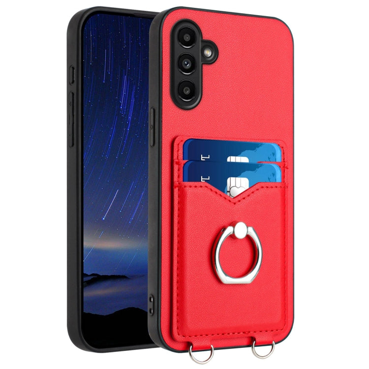 Custodia con porta carte e anello per Samsung Galaxy S23 5G