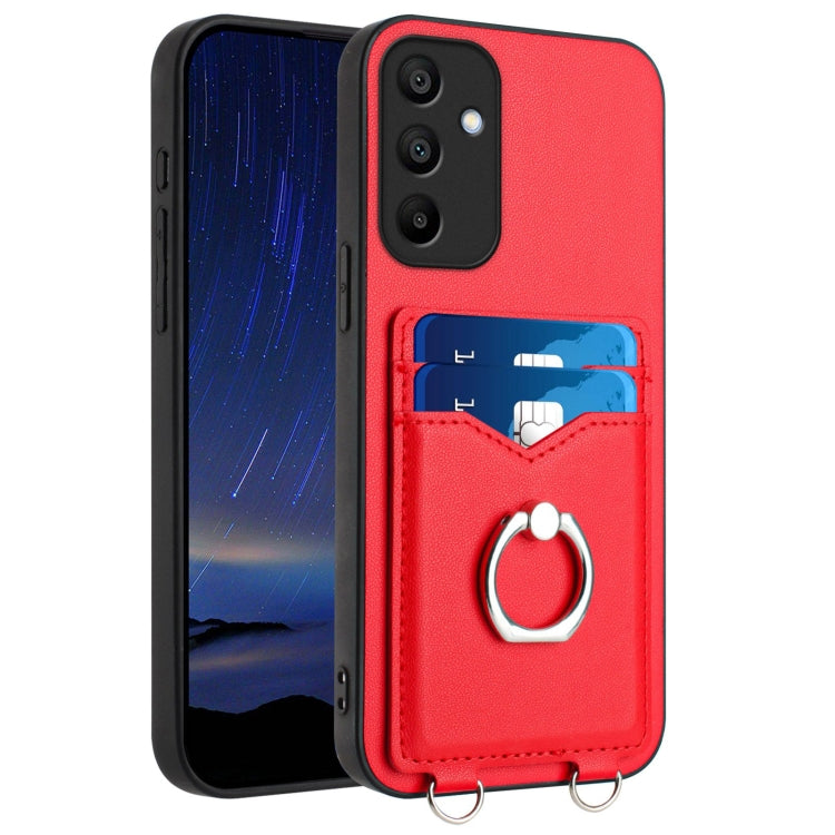 Custodia con porta carte e anello per Samsung Galaxy A15 4G