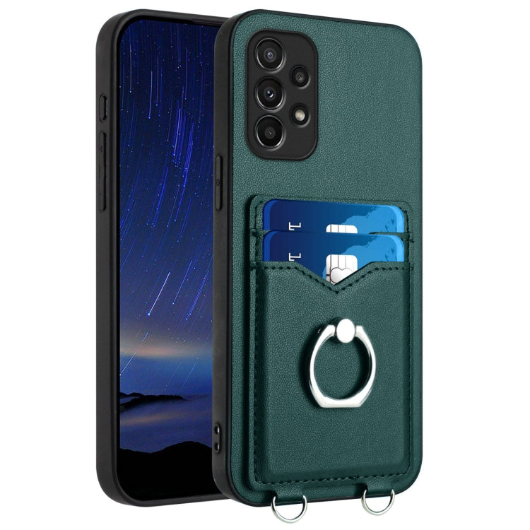 Custodia per cellulare con porta carte e anello per Samsung Galaxy S20 FE