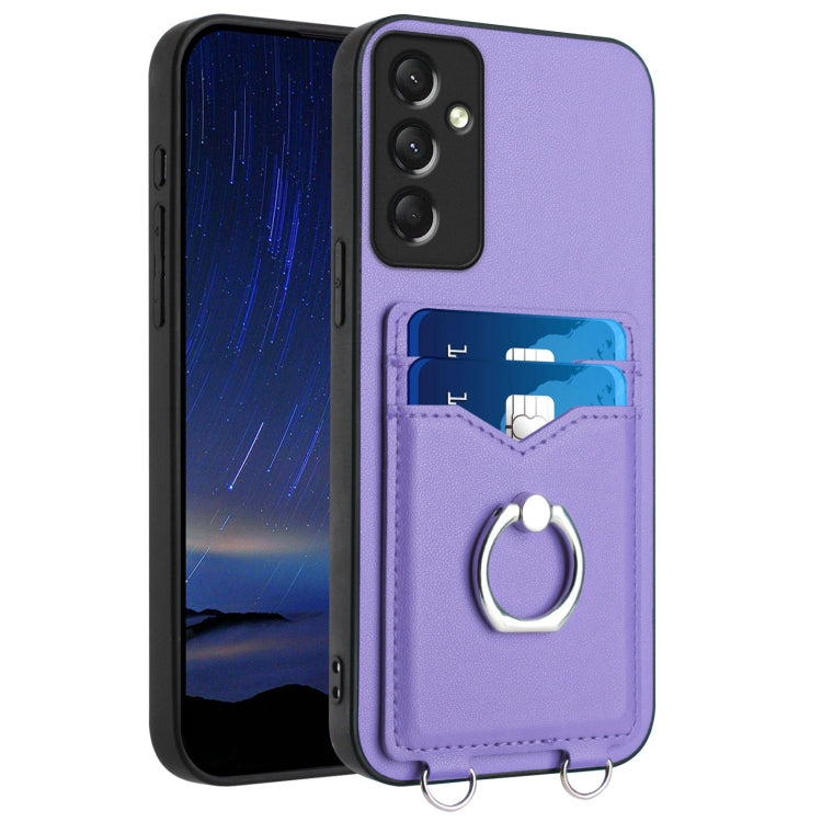 Custodia con porta carte e anello per Samsung Galaxy S23 FE 5G