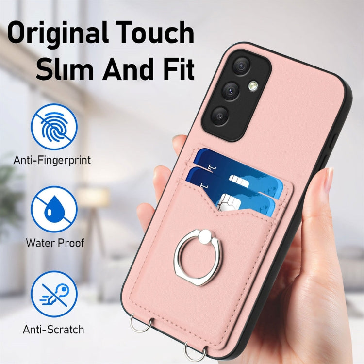 Custodia con porta carte e anello per Samsung Galaxy S24 Ultra 5G