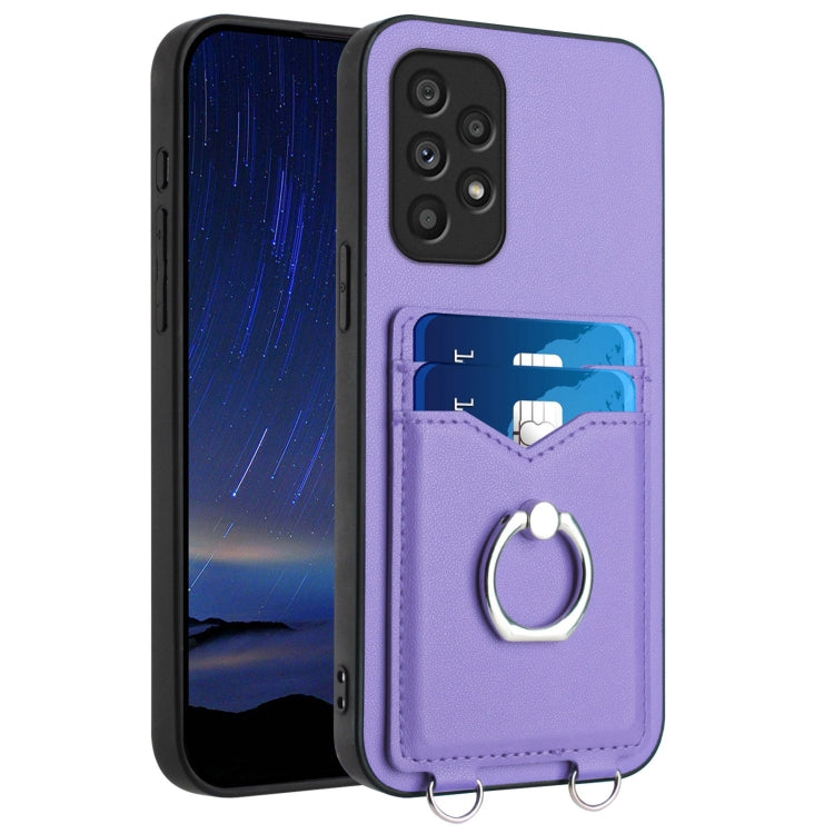 Custodia per cellulare con porta carte e anello per Samsung Galaxy S20 FE