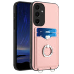Custodia con porta carte e anello per Samsung Galaxy M55 e C55