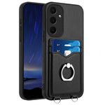 Custodia con porta carte e anello per Samsung Galaxy M55 e C55