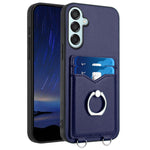 Custodia con porta carte e anello per Samsung Galaxy M55 e C55