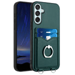 Custodia con porta carte e anello per Samsung Galaxy M55 e C55